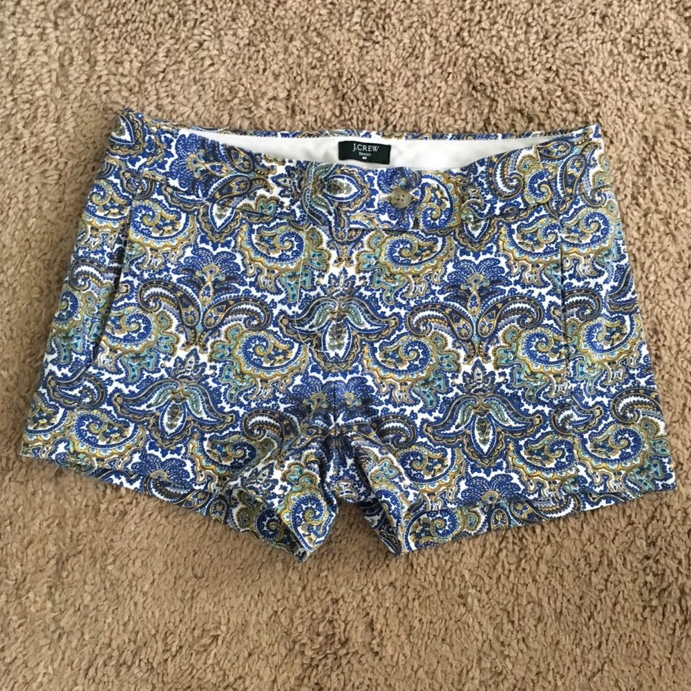 J Crew Printed Chinos Short